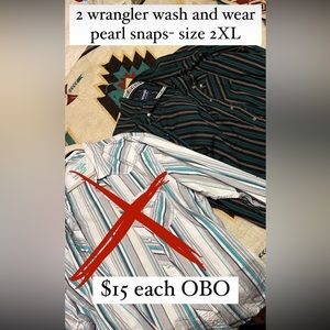 Wrangler pearl snaps